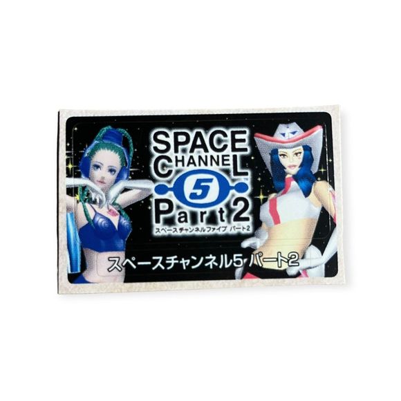 Sony PlayStation 2 PS2 Space Channel 5 2 Pudding Vintage Memory Card Sticker - Picture 1 of 1